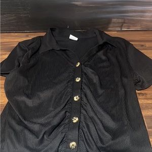 No boundaries womens M black blouse